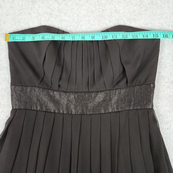 White House Black Market Dress Womens Size 4 Strapless Bubble Hem - Picture 9 of 11